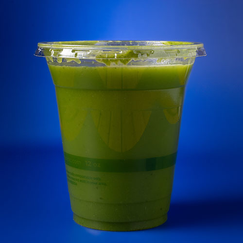 rich green colored juice