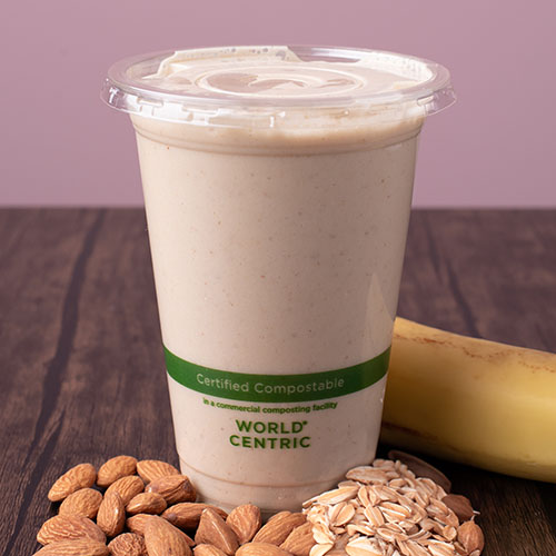 White colored protein smoothie