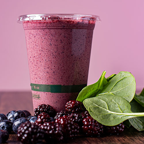 purple berry colored smoothie