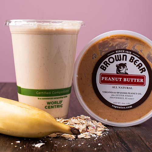 light tan colored smoothie